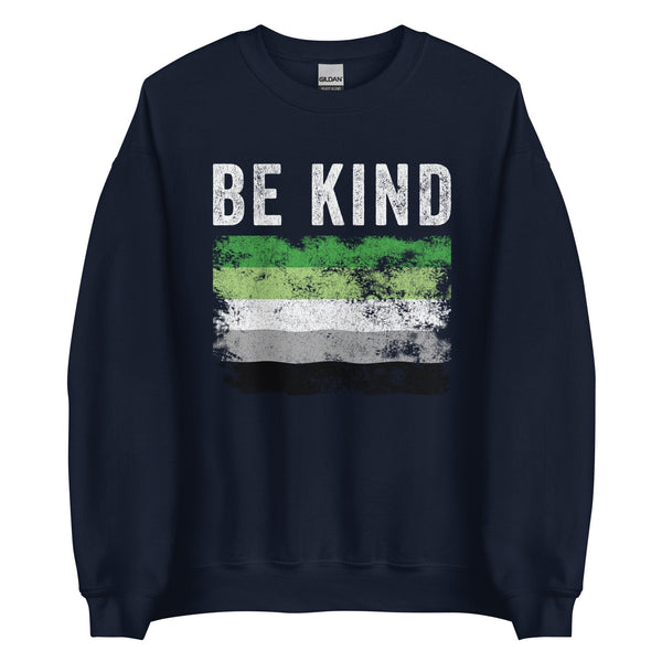 Be Kind Aromantic Flag - LGBT+ Sweatshirt