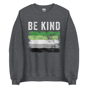 Be Kind Aromantic Flag - LGBT+ Sweatshirt