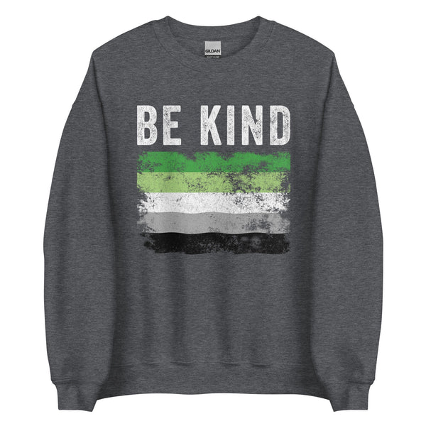 Be Kind Aromantic Flag - LGBT+ Sweatshirt