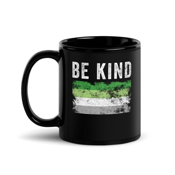 Be Kind Aromantic Flag - LGBTQIA2S+ Mug