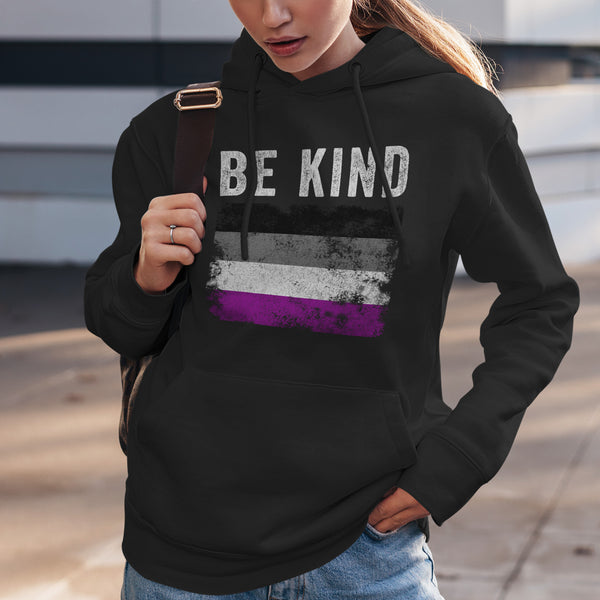 Be Kind Asexual Flag - LGBT+ Hoodie