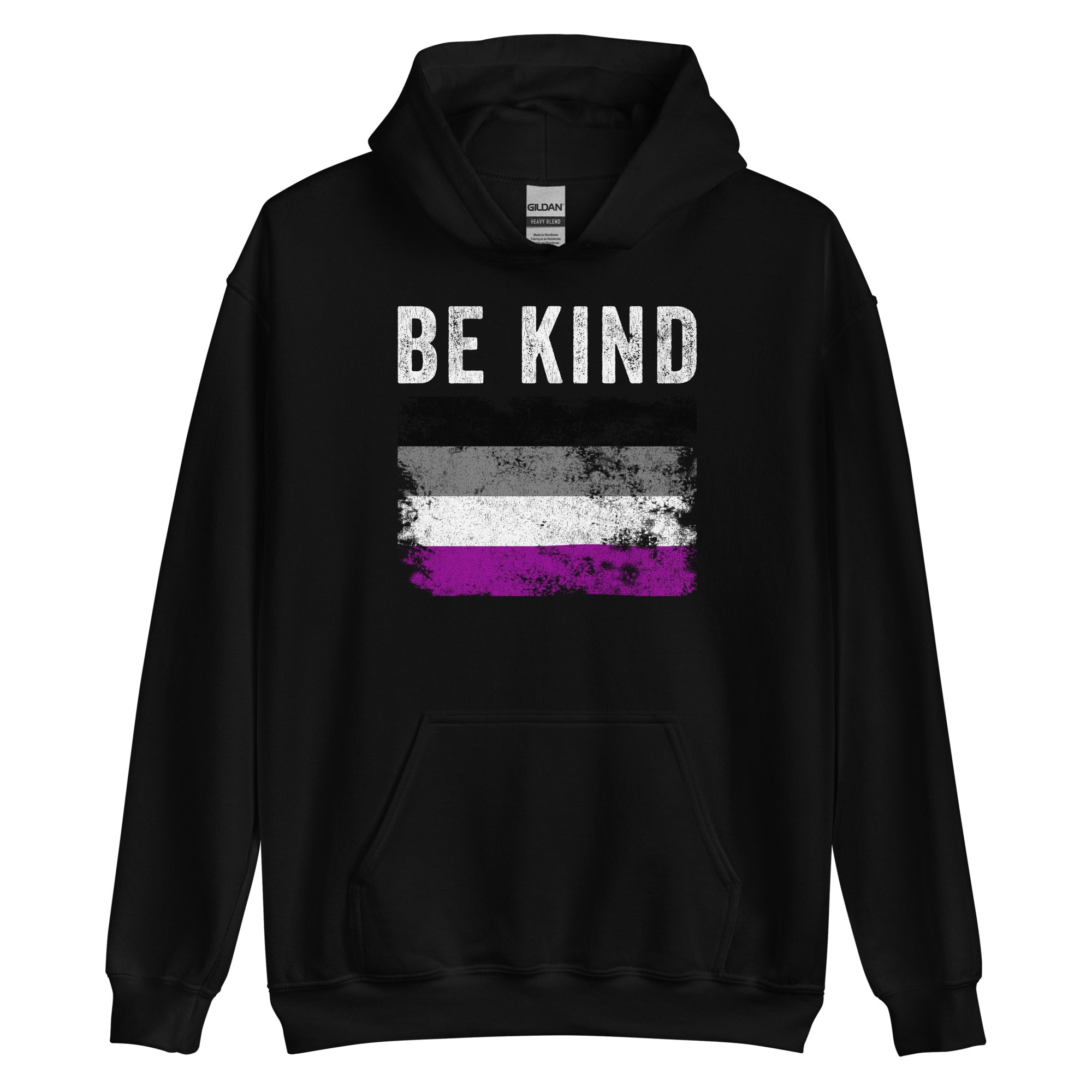 Be Kind Asexual Flag - LGBTQIA2S+ Hoodie