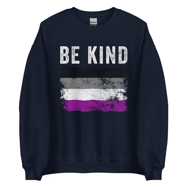 Be Kind Asexual Flag - LGBT+ Sweatshirt