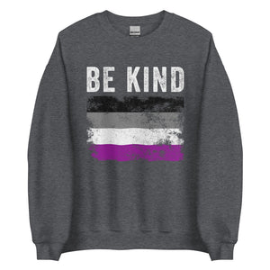 Be Kind Asexual Flag - LGBT+ Sweatshirt