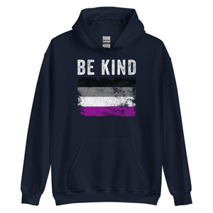 Be Kind Asexual Flag - LGBTQIA2S+ Hoodie
