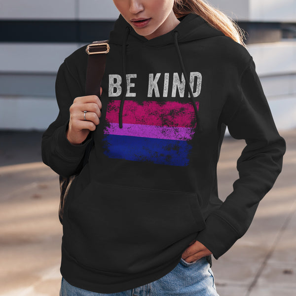 Be Kind Bisexual Flag - LGBT+ Hoodie