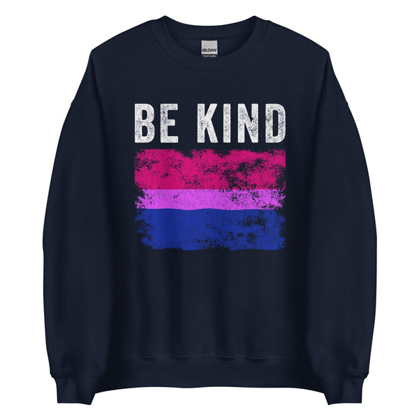 Be Kind Bisexual Flag - LGBTQIA2S+ Sweatshirt