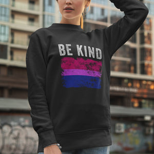 Be Kind Bisexual Flag - LGBT+ Sweatshirt