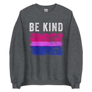 Be Kind Bisexual Flag - LGBT+ Sweatshirt