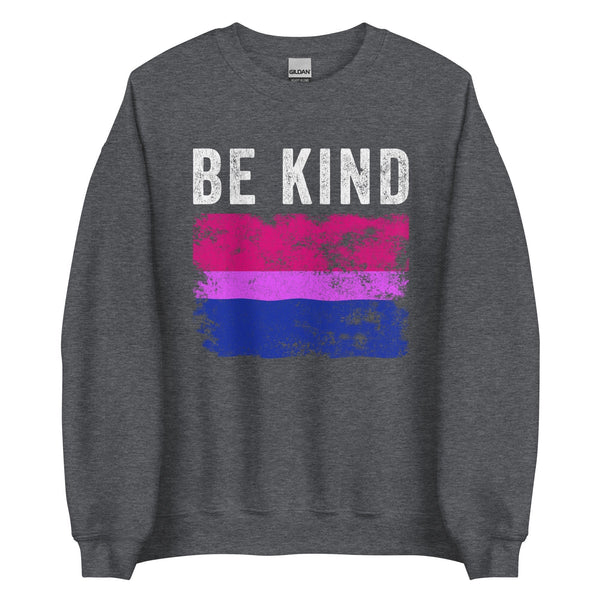 Be Kind Bisexual Flag - LGBT+ Sweatshirt