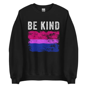 Be Kind Bisexual Flag - LGBT+ Sweatshirt