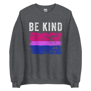 Be Kind Bisexual Flag - LGBTQIA2S+ Sweatshirt