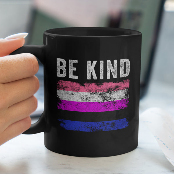 Be Kind Genderfluid Flag - LGBT+ Mug