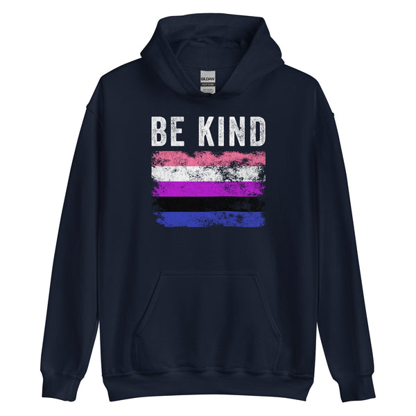 Be Kind Genderfluid Flag - LGBT+ Hoodie