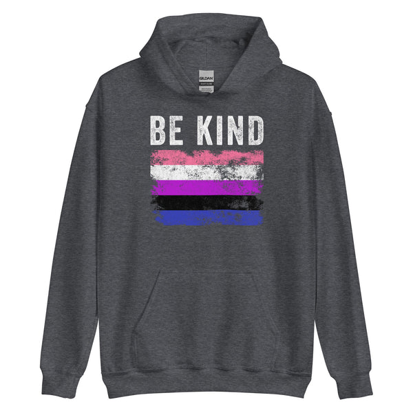 Be Kind Genderfluid Flag - LGBT+ Hoodie
