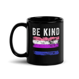 Be Kind Genderfluid Flag - LGBT+ Mug