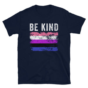 Be Kind Genderfluid Flag - LGBT+ T-Shirt