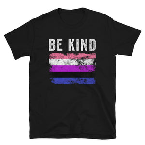 Be Kind Genderfluid Flag - LGBT+ T-Shirt
