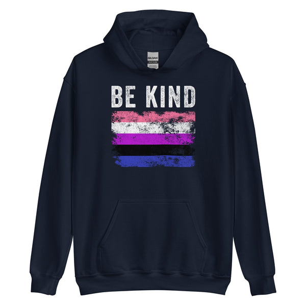 Be Kind Genderfluid Flag - LGBTQIA2S+ Hoodie