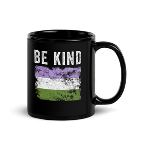 Be Kind Genderqueer Flag - LGBTQIA2S+ Mug