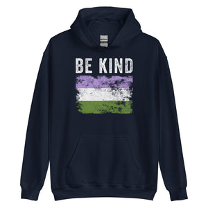 Be Kind Genderqueer Flag - LGBT+ Hoodie