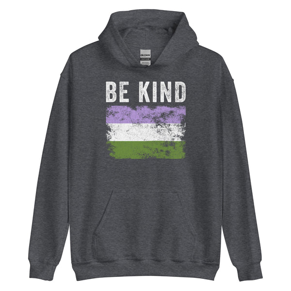 Be Kind Genderqueer Flag - LGBT+ Hoodie