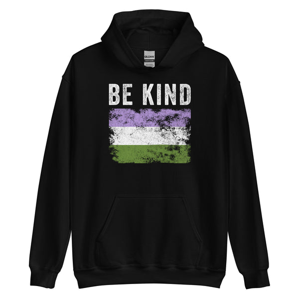Be Kind Genderqueer Flag - LGBT+ Hoodie