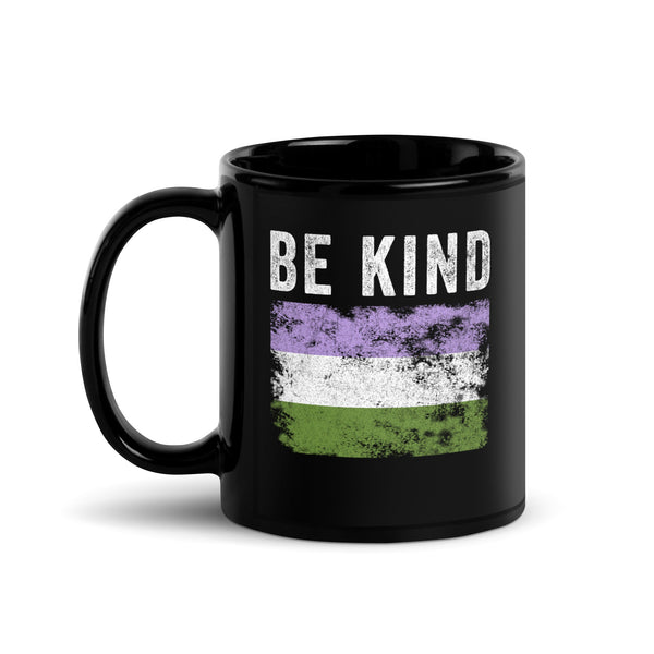 Be Kind Genderqueer Flag - LGBT+ Mug
