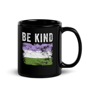 Be Kind Genderqueer Flag - LGBT+ Mug