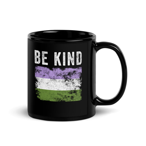 Be Kind Genderqueer Flag - LGBT+ Mug