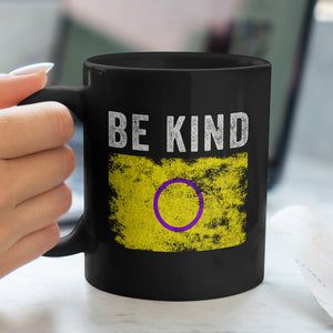 Be Kind Intersex Flag - Distressed LGBT+ Mug