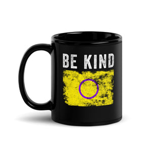 Be Kind Intersex Flag - Distressed LGBTQIA2S+ Mug