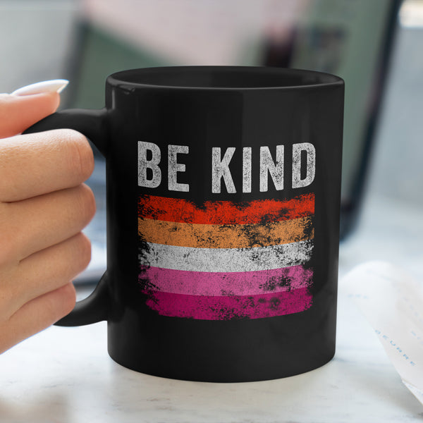 Be Kind Lesbian Flag - LGBT+ Mug