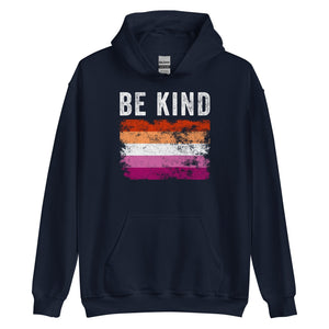 Be Kind Lesbian Flag - LGBT+ Hoodie