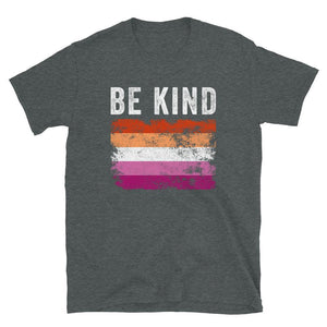 Be Kind Lesbian Flag - LGBT+ T-Shirt