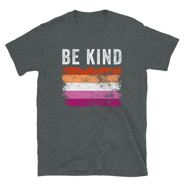 Be Kind Lesbian Flag - LGBT+ T-Shirt