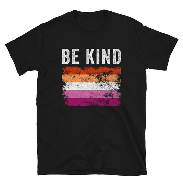 Be Kind Lesbian Flag - LGBT+ T-Shirt