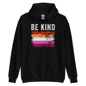 Be Kind Lesbian Flag - LGBTQIA2S+ Hoodie