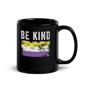 Be Kind Nonbinary Flag - LGBT+ Mug