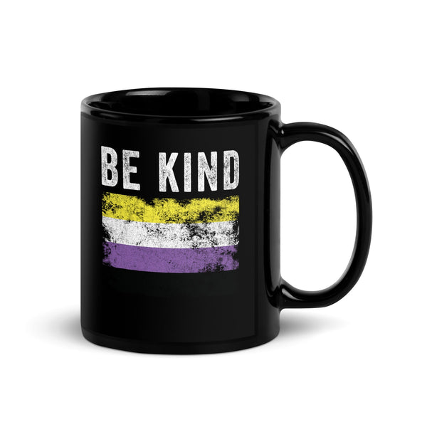 Be Kind Nonbinary Flag - LGBTQIA2S+ Mug
