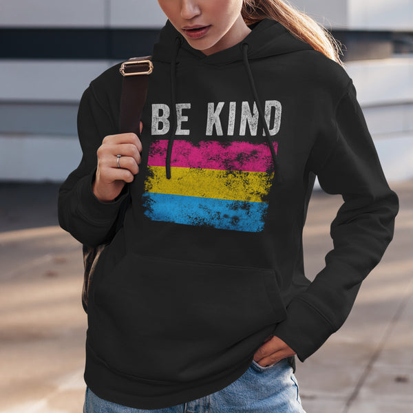 Be Kind Pansexual Flag - LGBT+ Hoodie