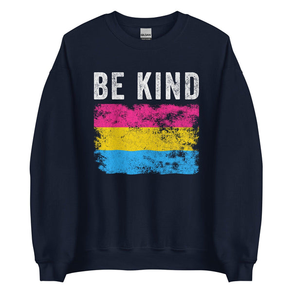 Be Kind Pansexual Flag - LGBT+ Sweatshirt