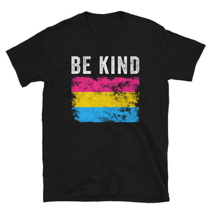 Be Kind Pansexual Flag - LGBT+ T-Shirt