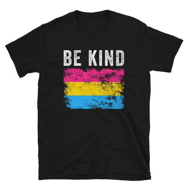 Be Kind Pansexual Flag - LGBT+ T-Shirt