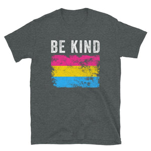 Be Kind Pansexual Flag - LGBTQIA2S+ T-Shirt