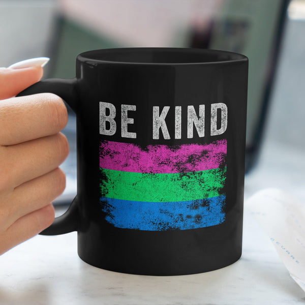 Be Kind Polysexual Flag - LGBT+ Mug
