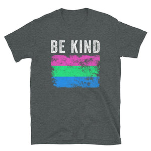 Be Kind Polysexual Flag - LGBTQIA2S+ T-Shirt