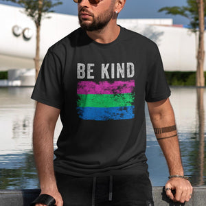 Be Kind Polysexual Flag - LGBT+ T-Shirt