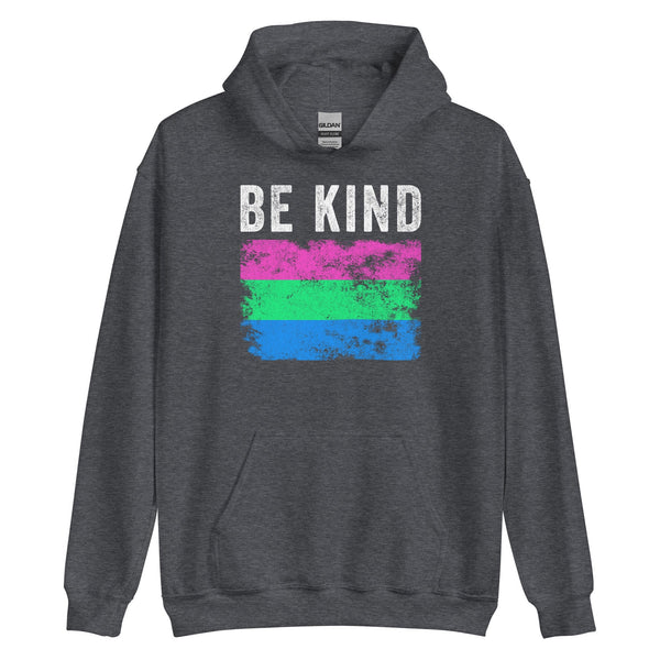 Be Kind Polysexual Flag - LGBTQIA2S+ Hoodie
