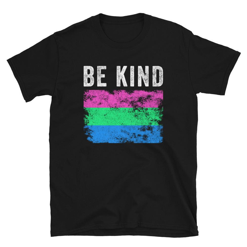Be Kind Polysexual Flag - LGBTQIA2S+ T-Shirt